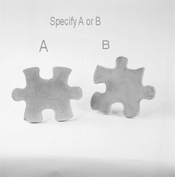 Stone Stepping Stone - Puzzle piece made of stone for outdoors